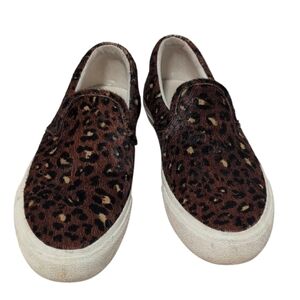 Madewell Sidewalk Slip-On Sneakers Painted Calf Hair